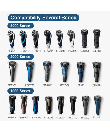 SH30 Replacement Shaving Heads - Compatible with 3000 2000 1000 Series Shavers & S738 Click and Style - 3 Pack Razor Blades - Buy Online on GoSupps.com