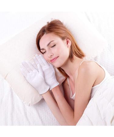 2 Pairs White Cotton Gloves Moisturizing Gloves Soft Elastic Skincare Glove Working Gloves for Women Dry Hands Jewelry Inspection and More One Size Fits Most - Buy Online on GoSupps.com