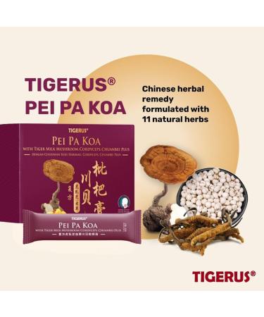 Tiger milk and honey - Pei Pa Koa with Lignosus Tiger milk + Cordyceps + Chuanbei Bulbus - Cough/throat/voice irritation - 24 sachets of 10 ml - Buy Online on GoSupps.com