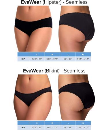Anigan EvaWear Menstrual Period Panty | Absorbent & Hypoallergenic | Black Bikini M Medium - Buy Online on GoSupps.com