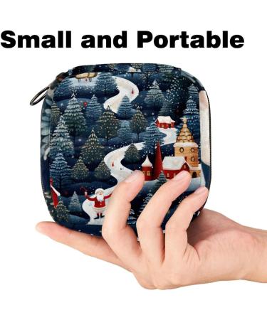 MUOOUM Christmas Sanitary Napkin Storage Bag - Portable Menstrual Pad & Cup Bag for Teenagers & Women - Color 7 - Buy Online on GoSupps.com