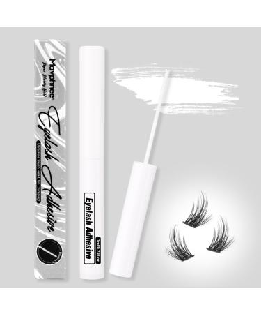 Mavphnee Lash Bond Waterproof Eyelash Glue Strong Hold Long Lasting Lash Adhesive with Super Thin Brush
