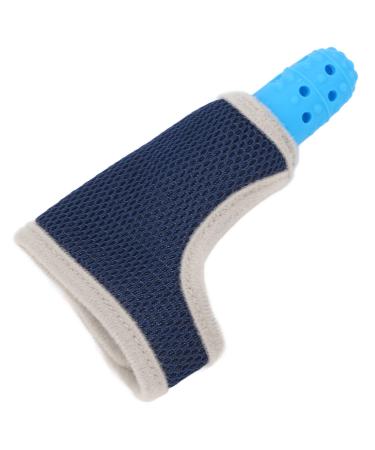 Baby Finger Protector Adjustable Silicone Protection Stop Sucking Glove. Stop Thumb Sucking FOR (Blue)