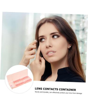 Homsfou 8-Color Contact Lens Cases - Eye Protection & Organizer | Durable PP Stylish Rosa - 21x7x2.5cm - Buy Online on GoSupps.com