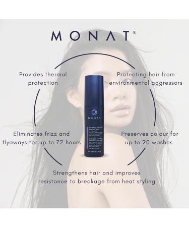 MONAT Smoothing Anti-Frizz Quick Dry Spray - Natural Nourishing Frizz Control and Heat Protection for Glossy Salon-Quality Blowouts - Buy Online on GoSupps.com