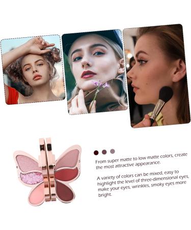 BIUDECO 3 Pcs Eyeshadow Palette Woman Eyeshadow Pallet Natural Blush Multi-functional Girl Cosmetics Abs - Buy Online on GoSupps.com