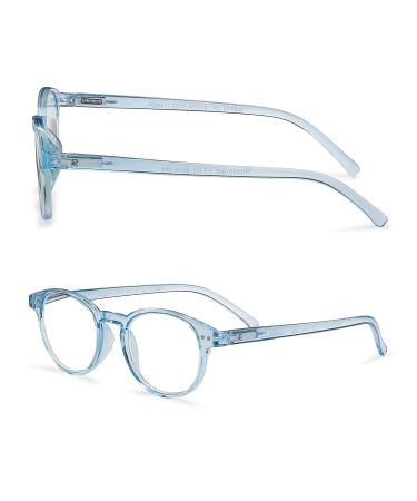Readerest Blue Light Blocking Reading Glasses - Stylish Eye Strain Relief Computer Eyeglasses (Light Blue 1.50 Magnification) with UV Protection - Unisex Design - Buy Online on GoSupps.com