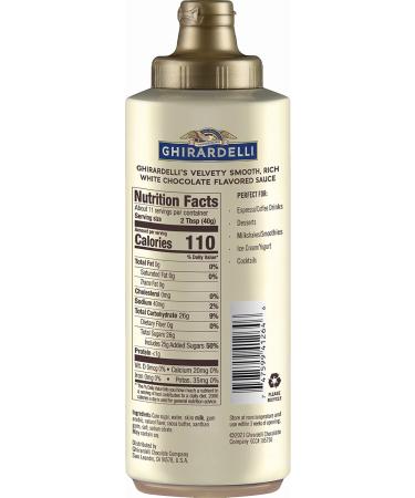 Ghirardelli White Chocolate Flavored Sauce Squeeze Bottle 16oz - Buy Online on GoSupps.com