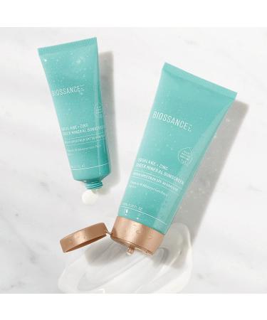Biossance Squalane + Zinc Sheer Mineral Sunscreen SPF 30 PA+++: Lightweight, Nontoxic Protection for Sensitive Skin, 3.38 Fl Oz - Buy Online on GoSupps.com
