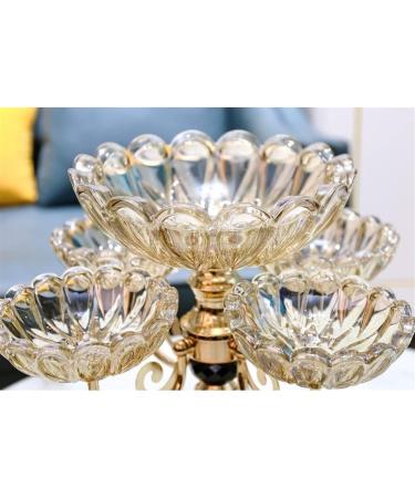 Kitchen Countertop Fruit Rack Fruit Basket Creative Fruit Bowl Crystal Glass Multi Layer Snack Candy Plate Fruit Basket for Home Decor Handmade Artwork Fruit Trays for Party (Size : L) Large - Buy Online on GoSupps.com