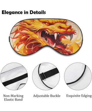 Dragon Sleep Mask - Ultralight Comfortable Eye Mask for Blocking Light | Perfect for Travel & Sleep - Ideal for Men & Women - Buy Online on GoSupps.com