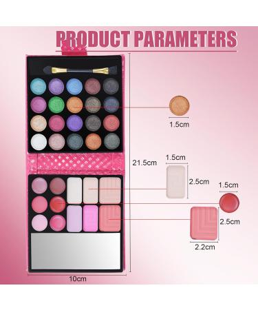 32 Colors Wood Collection Eyeshadow Palette - Waterproof Pearl & Matte Shades | Includes Dual-Sided Brush & Mirror | Perfect for eyes face hair & body - Buy Online on GoSupps.com
