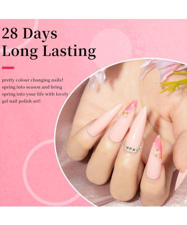 MAYCHAO 15ML Gel Nail Polish 1Pc Salmon Pink Gel Polish Soak Off UV LED Nail Polish Nail Art Starter Manicure Salon DIY at Home 0.5 OZ Pink-1 - Buy Online on GoSupps.com