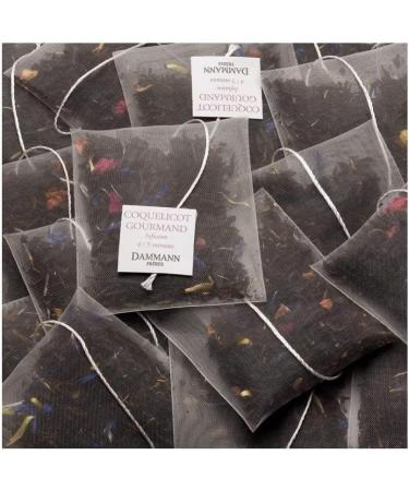 Dammann Fr res | Th Noir Gourmand Coquelicot | Th Noir Framboise Cerise et Biscuit - 25 Filtres (50 Gr) | M lange d'ar mes de th noir de fleurs et de fruits - Buy Online on GoSupps.com