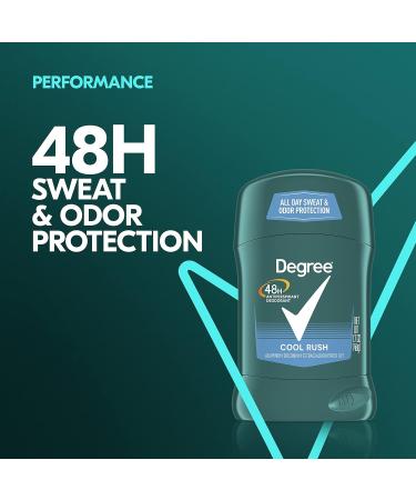 Degree Men Original Protection Antiperspirant Deodorant 48-Hour Sweat & Odor Protection Cool Rush 1.7oz - Pack of 12 - Buy Online on GoSupps.com
