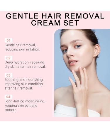  JASUBAI Virallush Ampltulastd 2-Pack Gentle Facial Hair Removal Creams with Aloe Vera and Hyaluronic Acid for Women Upper Lip Chin and Face - Buy Online on GoSupps.com