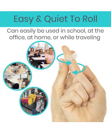 Vive Spiky Sensory Rings (12-PK) - Fidget Anti-Anxiety Acupressure Set for Stress Relief - Spiky Spinner for Finger Stimulation - Ideal for Men, Women, Adults, Girls - Calming Massage Toys - Buy Online on GoSupps.com