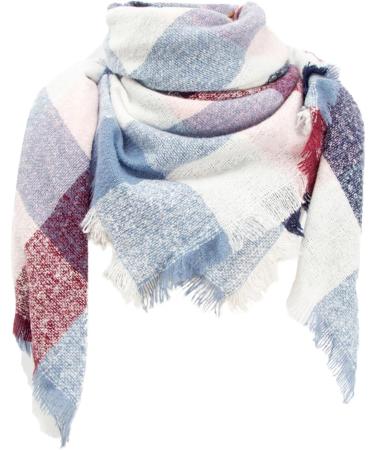 Soft Cashmere Triangle Scarf for Women | Warm Blue Winter Scarf - Cozy Cold Weather Accessories - Buy Online on GoSupps.com