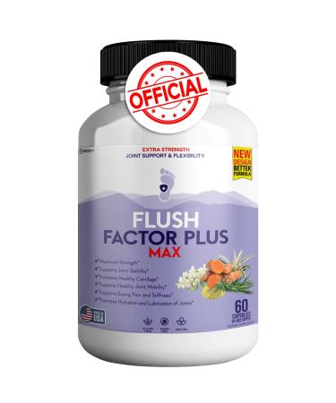 GREENVIFY Flush Factor Plus Max Natural Essences Natural Joint Support Supplement 60 Capsules 20 Days Supply Gluten Free Sugar Free Non-GMO Made in USA (1)