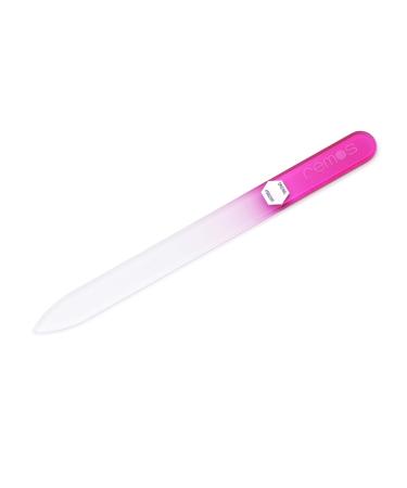 REMOS Nail File made of real tempered glass - double-sided pink