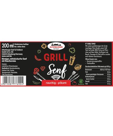 Shop Gourmet Grill Mustard 200ml Glass Jar - International Shipping Available - Buy Online on GoSupps.com
