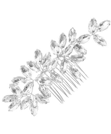 FOMIYES Bridal Hair Comb Clips Wedding Rhinestone Hair Clips Sparkly Hair Piece Elegant Gem Hair Accessories for Women Girls