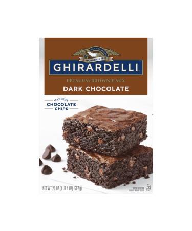GHIRARDELLI Dark Chocolate Premium Brownie Mix, 20 Oz
