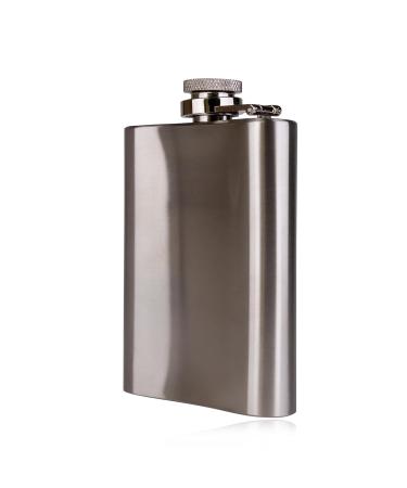 Accentra Men's Gift Set - Stainless Steel Flat Man & 60ml Shower Gel in Eco-Friendly Brown-Black Box - Buy Online on GoSupps.com