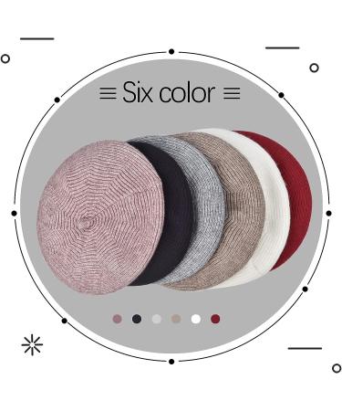 French Style Grey Beret Hat for Women | Warm Wool Lining | Winter Fashion Beanie - Buy Online on GoSupps.com