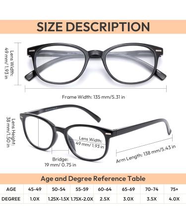 Efe Reading Glasses for Men & Women - Advantage Pack of 5 Unisex with Spring Hinges | Anti-Blue Light Ultra-Clear Vision | Multi-Colored 2.0x - Buy Online on GoSupps.com