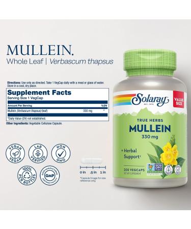 SOLARAY Oil of Oregano Softgels 150 mg and Mullein Leaf 330 mg - Wellness Support Bundle - Oregano Oil and Mullein Capsules for Overall Health Support - Vegan 60-Day Guarantee 120ct/180ct - Buy Online on GoSupps.com