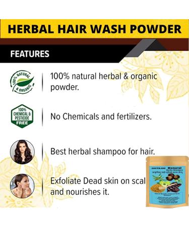 Natural Organic Hair Shampoo with Amla Reetha & Shikakai - Reduce Hair Fall & Dandruff | Hair Growth for Men & Women - Buy Online on GoSupps.com