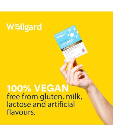 Wellgard Vegan Hyaluronic Acid Supplements | 50-3000 DA | Made in UK - Buy Online on GoSupps.com