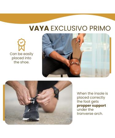 Vaya Exclusivo Primo Orthopedic Insoles for Flat Feet & Hallux Valgus Activated Carbon Size 44 - Buy Online on GoSupps.com