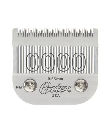 Oster Detachable Blade Size 0000 Fits Classic 76, Octane, Model One, Model 10 Clippers, 0.25 mm
