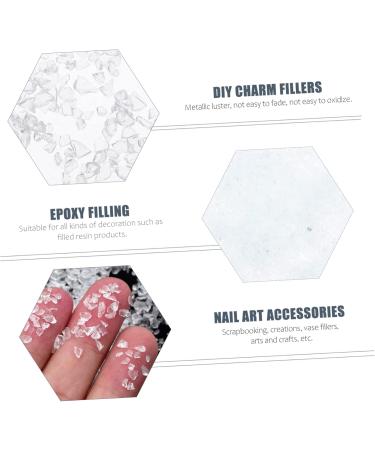 Perles de Verre Irr guli res pour Nail Art 200 G Remplissage poxy Soi-m me Transparent D coration Manucure DIY Accessoires - Buy Online on GoSupps.com