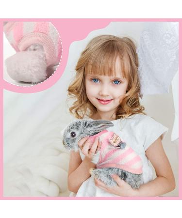 8-Piece Warm Fleece Pet Rabbit Clothes | Cute Small Animal Vest T-Shirt for Bunny, Kitten, Ferret, Chihuahua, Puppy | Soft & Cozy Apparel for Small Animals - Buy Online on GoSupps.com
