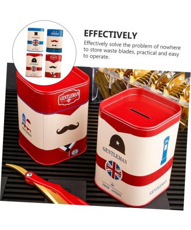 Merryhapy 4-Piece Blade Recycling Box | White Sheet Metal Organization Case for Waste Blades | Multi-Purpose Storage for Students & More - Buy Online on GoSupps.com