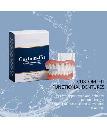 Denture Decoration Set Comfort Fit Design For Natural Smile Easy To Use Instant Aesthetic Enhancement(2PC) - Buy Online on GoSupps.com