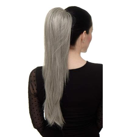 WIG ME UP WK06-51 Hairpiece | Voluminous Straight Braid & Ponytail | 60 cm Grey-Black Mix - International Shipping Available - Buy Online on GoSupps.com