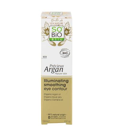 So'Bio tic Precious Argan Illuminating Eye Contour Cream | Organic Anti-Aging 0.5 fl oz - Buy Online on GoSupps.com
