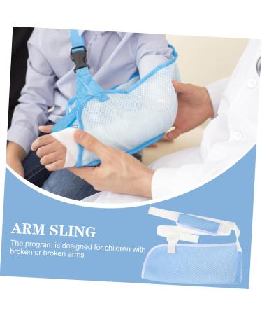 Anneome Children's Arm Sling Children Arm Sling Shoulder Immobilizer Sling Suspenders for Arm Brace Net 50X27CM Sky-blue - Buy Online on GoSupps.com