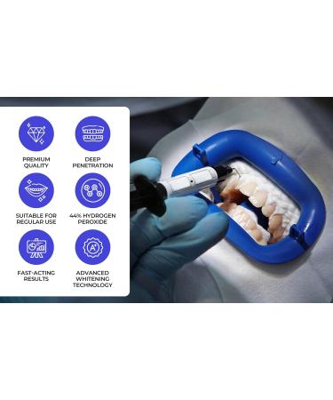 LaserGlow Professional Teeth Whitening Gel 44% Hydrogen Peroxide – Dual Barrel Syringe for Fast and  Effective Whitening Results - Buy Online on GoSupps.com