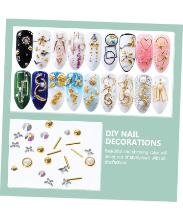 FRCOLOR Calcomanias Para U as 54 Boxes Nail Art Accessories Daisy Hair Accessories Nail Charm Sticker Rhinestone Trim Nail Art Supplies Manicure Charm 3d Rivets Plastic Hollow Out White - Buy Online on GoSupps.com