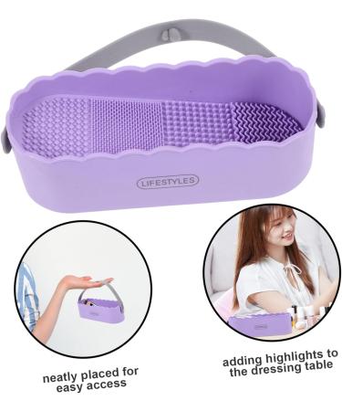 minkissy Box Makeup Brush Storage Box Brush Cleaning Container Cleaner Container Makeup Tools Cleaner Cosmetics Brush Cleaner Makeup Supplies Sponge Miss Beauty Egg Shelf - Buy Online on GoSupps.com