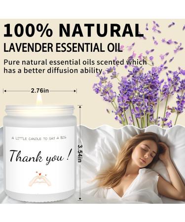 Thank You Gifts for Women & Men | Lavender Scented Soy Wax Candles | Teacher Appreciation & Unique Gifts for Mom Dad Boss Friends & More | 9oz - Buy Online on GoSupps.com