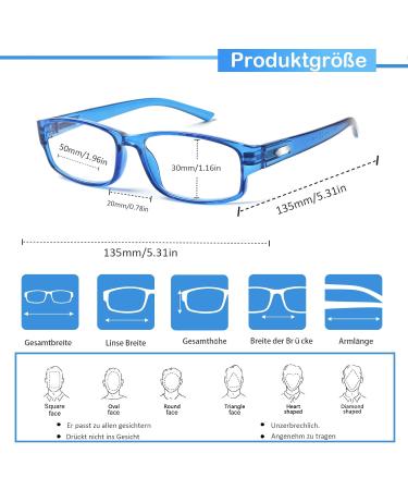 Cojwis 6 Pack Reading Glasses for Men & Women | Blue Light Filter PC Gaming Fashion Glasses | Visual & Reading Aid (6 Color Mix-1 1.00x) - Buy Online on GoSupps.com