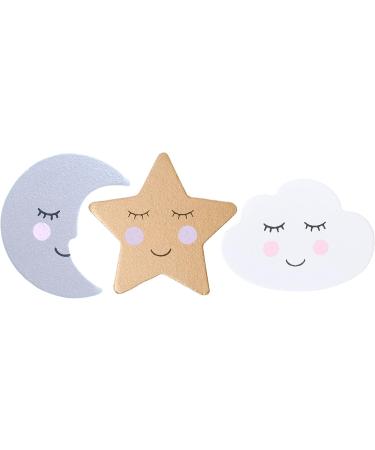 Smiling Cloud Moon & Star Decorative Drawer Knobs for Kids Room - Set of 3 - International Shipping - Buy Online on GoSupps.com