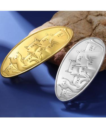 Dreamtimes Cute Cat Hair Clip Hair Pins Cute Small Cat Animals Hair Clips Sweet Cat Hair Clip Hair Accessories Vintage Large Hand Crafted Metal Barrettes French Hair Clip for Women (Silver) - Buy Online on GoSupps.com