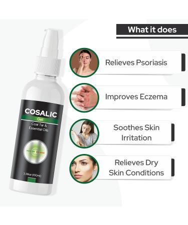 Salve Cosalic Gel 100ml - Enriched with Essential Oils & Coal Tar for Dry, Itchy Skin Relief - Buy Online on GoSupps.com